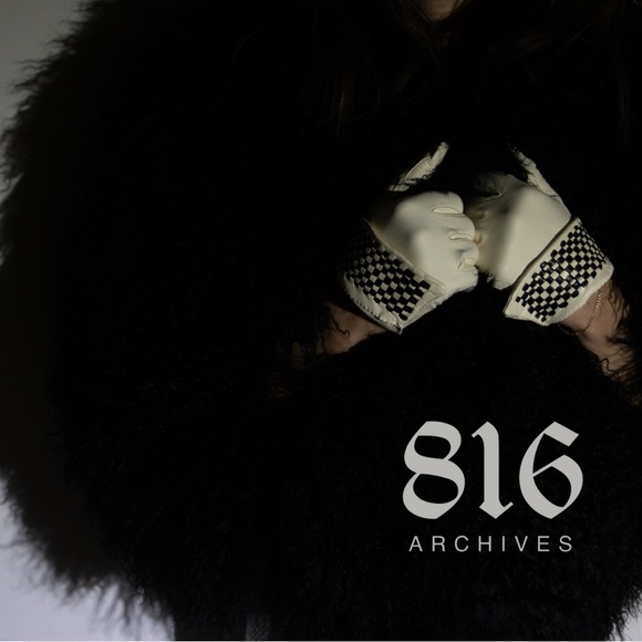 Black Kors Tibetan Lamb Fur Coat - Picture 3 of 3